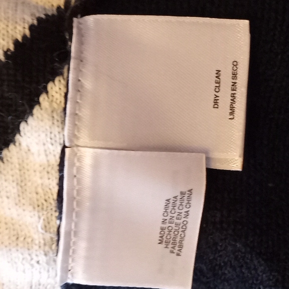 EUC Kasper Wool Bend Cheveron Cardigan Size Medium - Picture 5 of 7